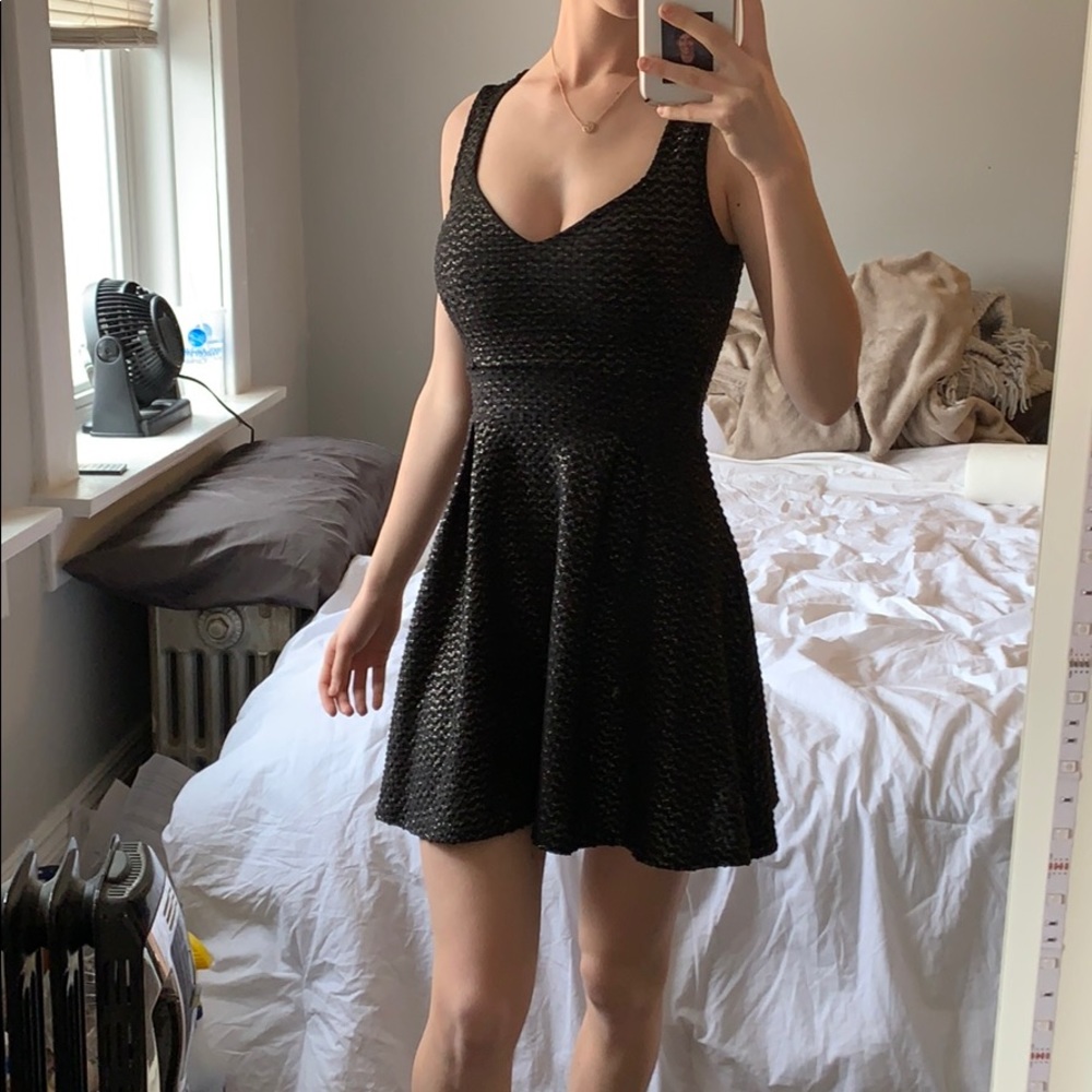 Windsor gold and silver embroidered formal dress